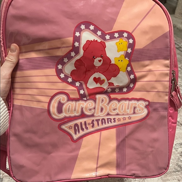 VINTAGE 2004 Care Bears All Stars Pink Backpack Bag - Picture 3 of 13
